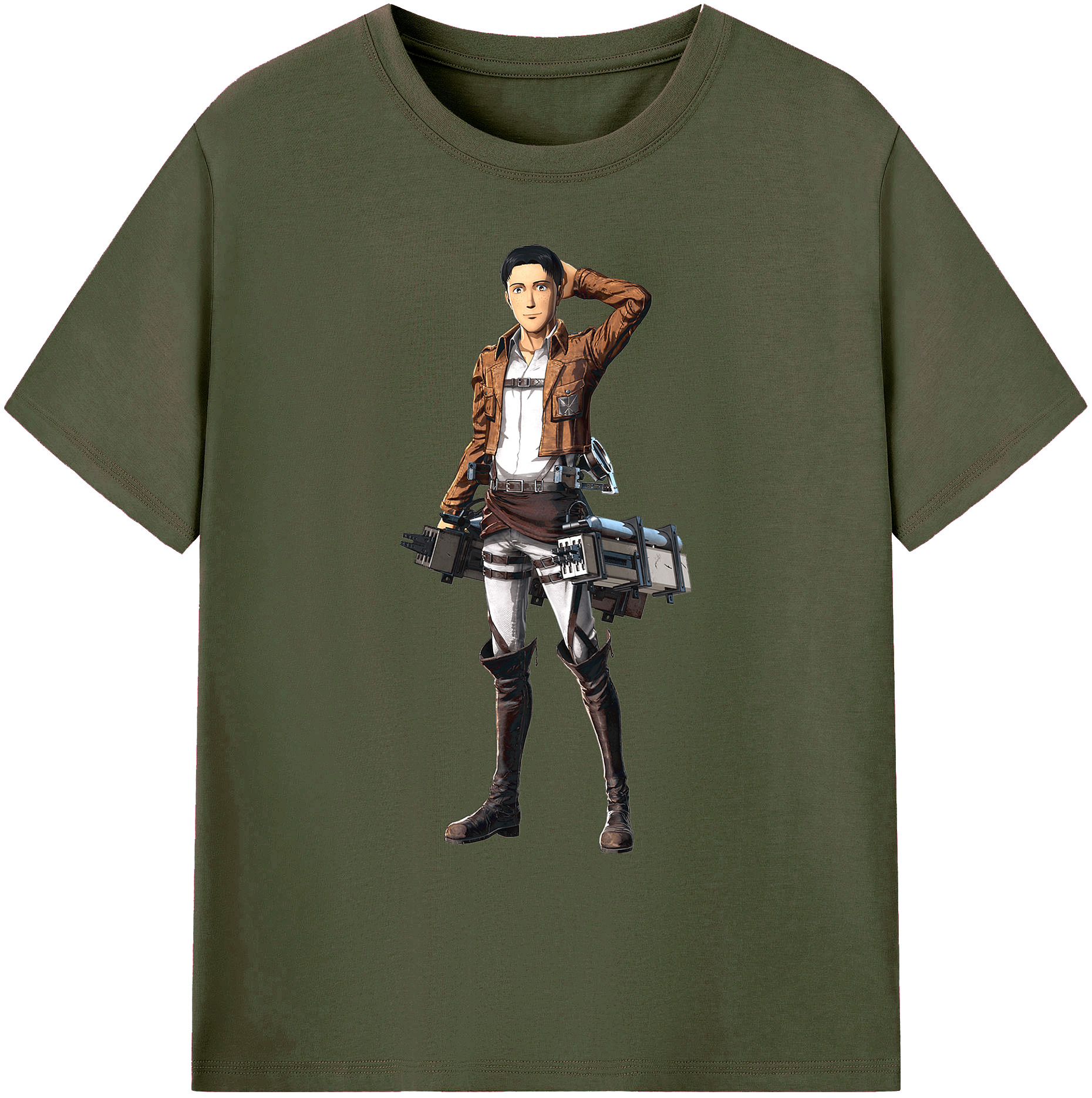 （画像用） 進撃の巨人 Attack on Titan 綿100％ メンズ半袖Tシャツ｜肌触りやわらか＆通気性